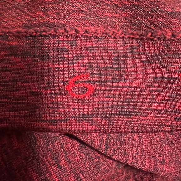 Lululemon Swiftly Tech Long Sleeve Crew Black / True Red Size 6 Silverescent - Picture 12 of 12